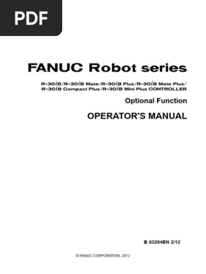 FANUC Robot Operator's Manual | PDF