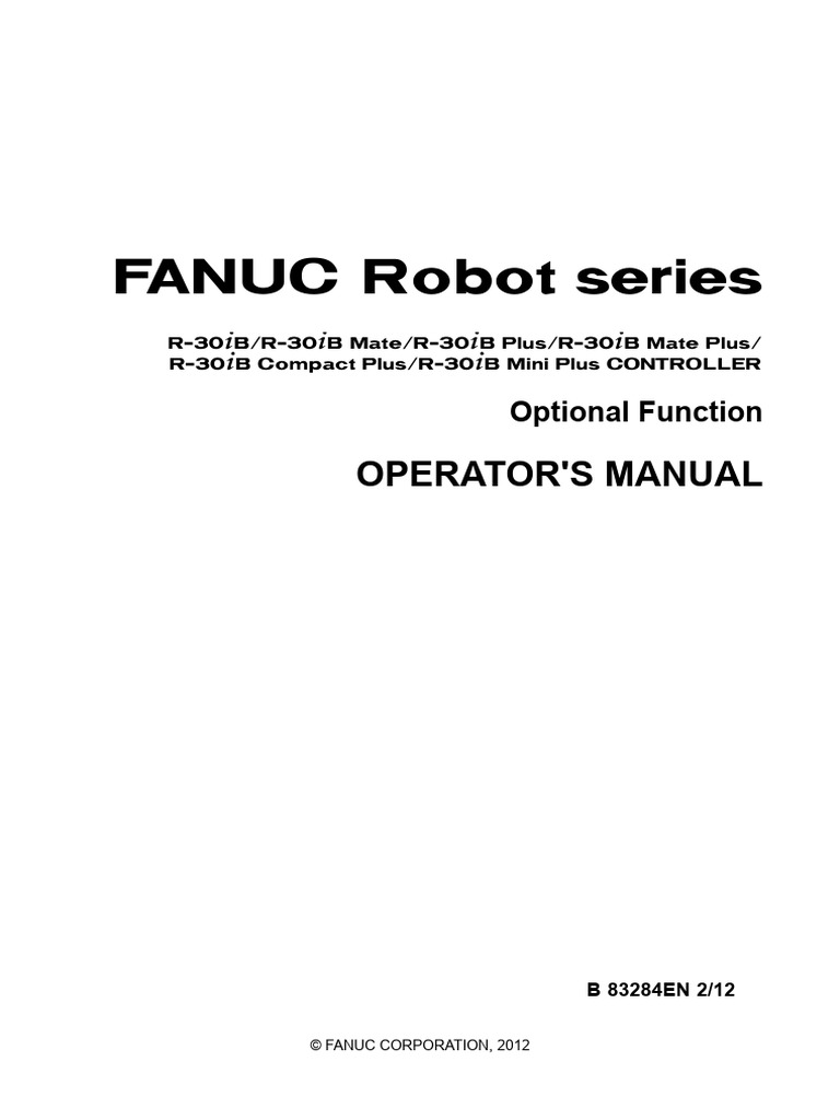 FANUC Robot Operator's Manual | PDF