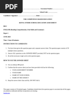 Grade 7 English Exam Paper 2 2025 | PDF
