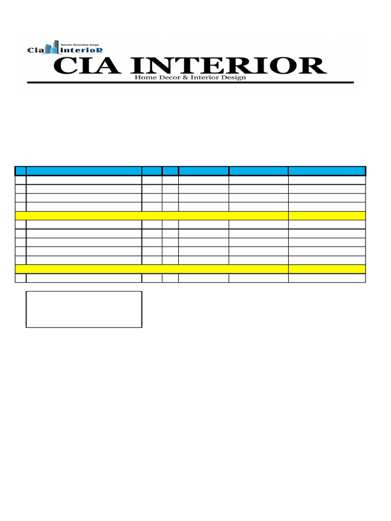 Invoice for Kitchen and Bedroom Renovation | PDF