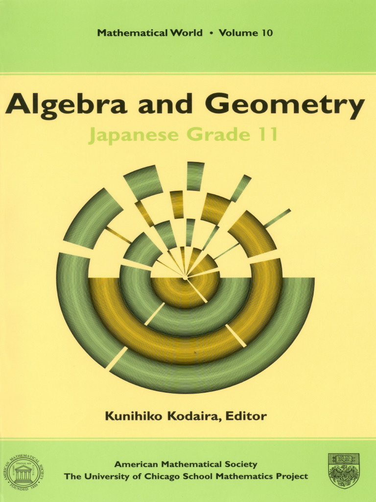 Algebra and Geometry: Grade 11 Japan | PDF | Ellipse | Matrix (Mathematics)