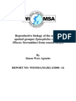 Reproductive Biology of The Orange-Spotted Grouper Epinephelus Coioides (Pisces: Serranidae) From Coastal Kenya