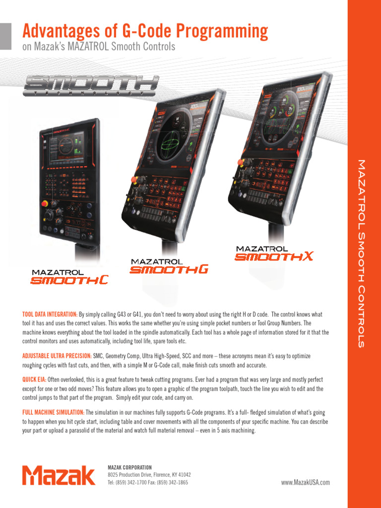 Advantages of MAZATROL Smooth Controls | PDF | Computing | Software