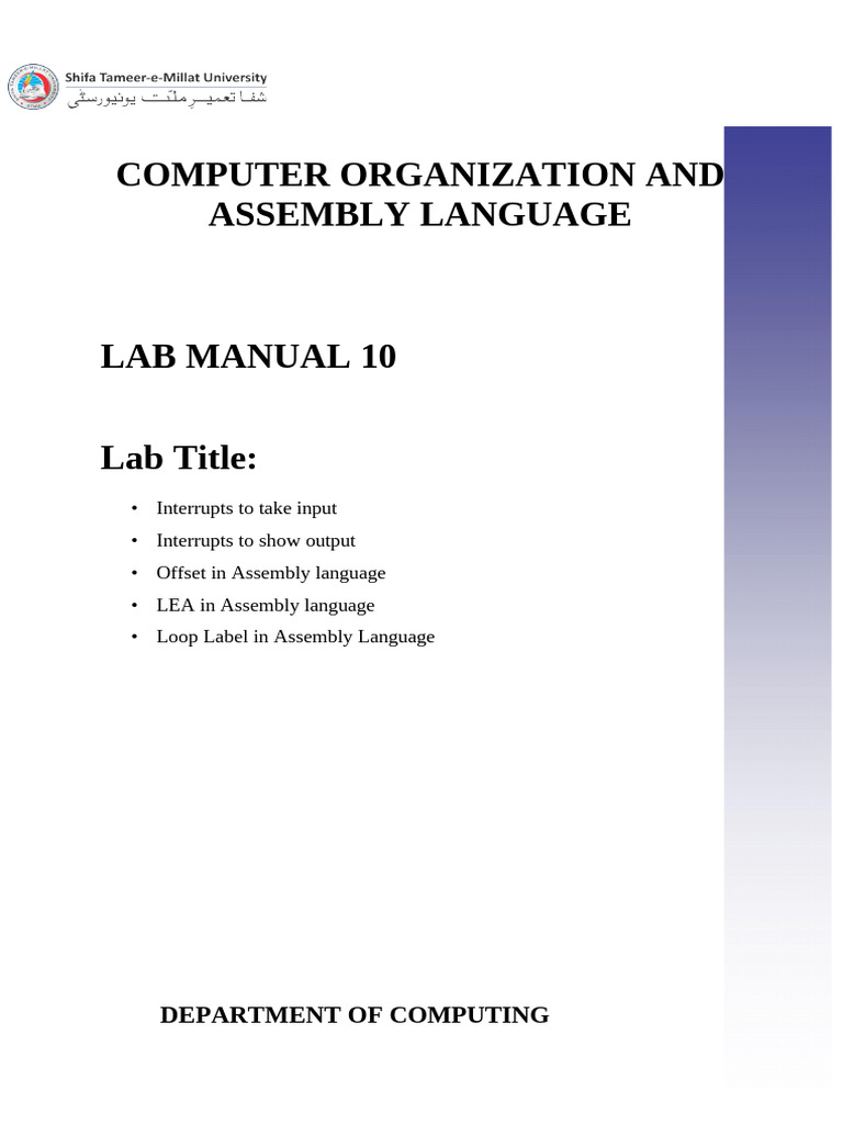 Assembly Language Interrupts and Loops | PDF | Assembly Language ...