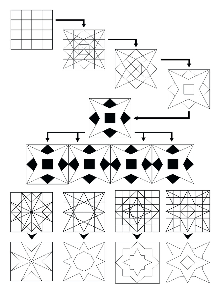 Geometric Circle and Triangle Patterns | PDF