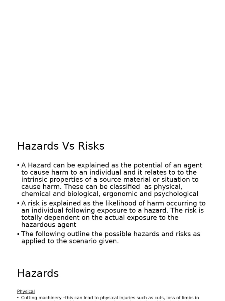 Identifying Workplace Hazards and Risks | PDF | Hazards | Labor Relations