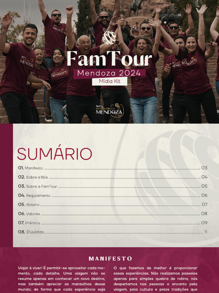 Suntrip: Vinhos e Inscrições em Mendoza | PDF