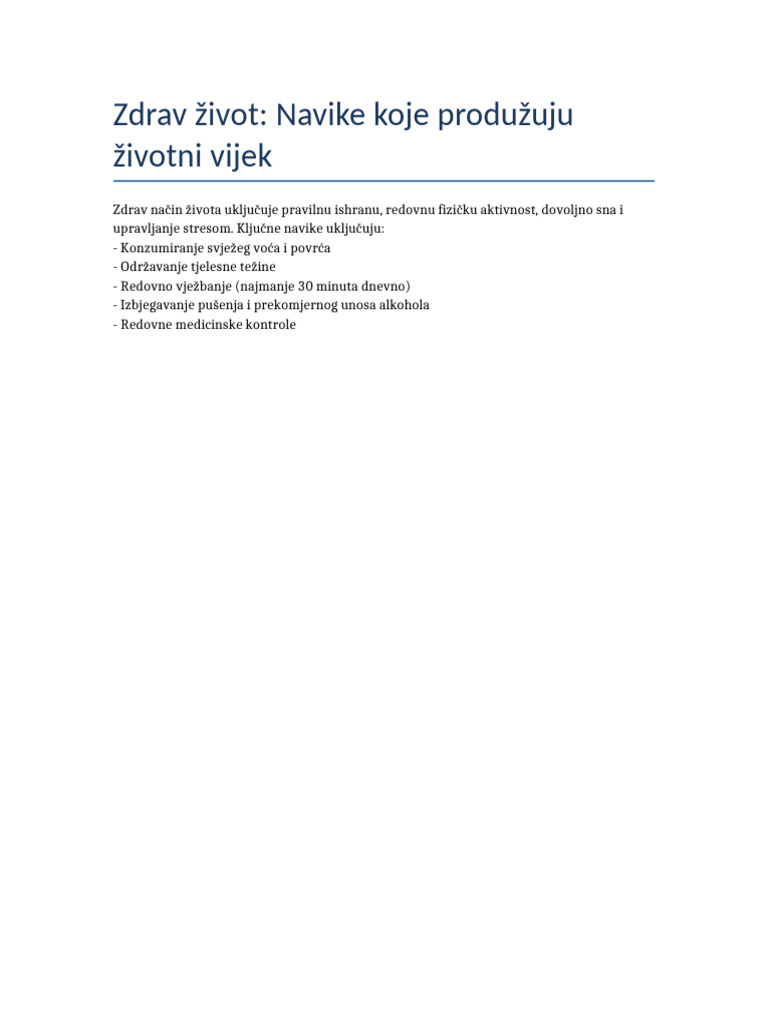 Zdrav Zivot Pdf