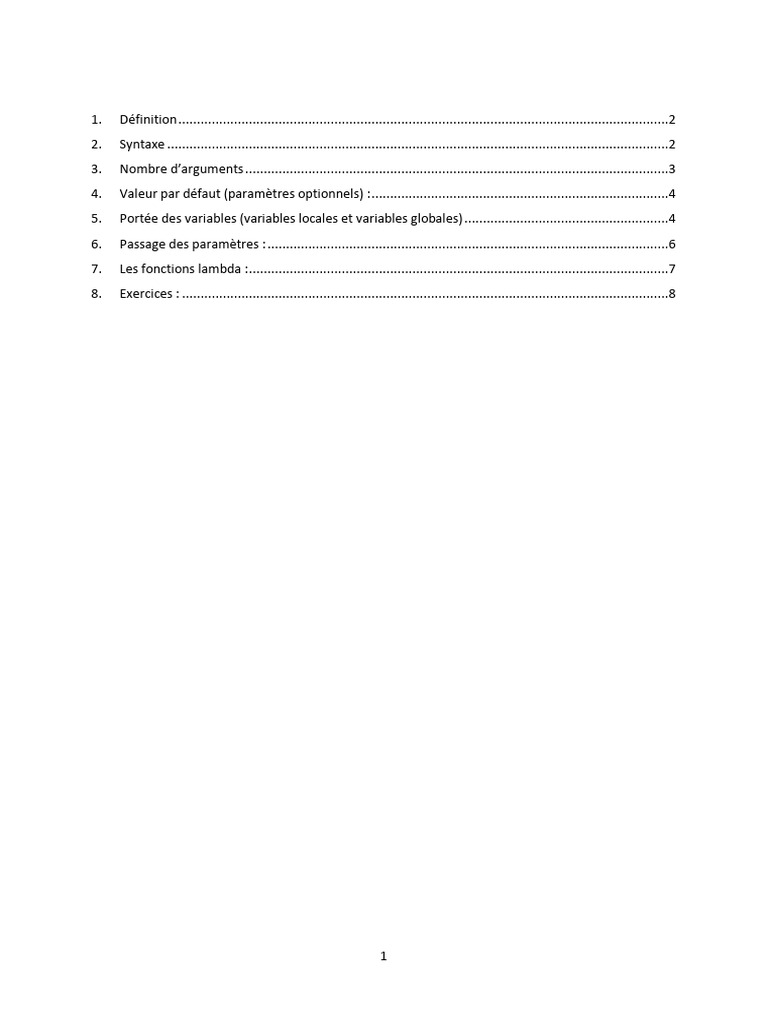 Guide des Fonctions en Python | PDF | Python (Langage de programmation ...