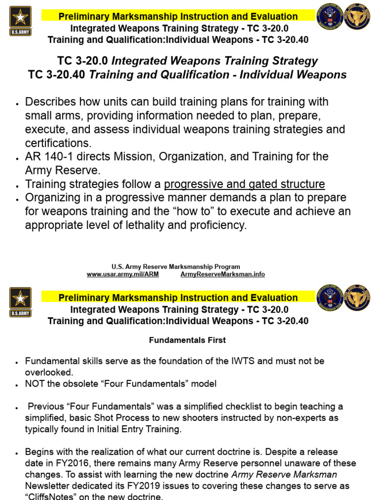 Army Marksmanship Training Strategies | PDF | Marksman