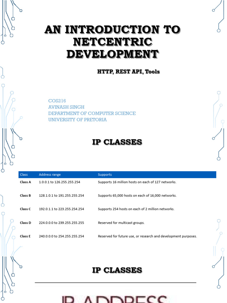 Introduction to Netcentric Development | PDF | Internet Protocol Suite ...