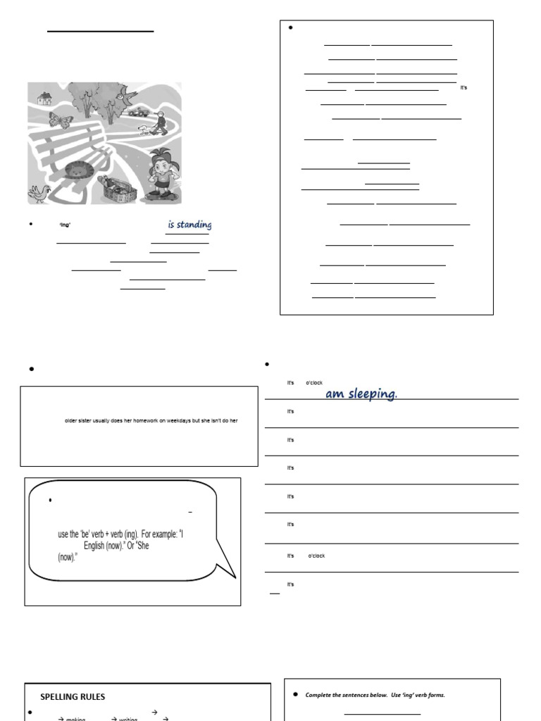 Guia de Ingles Presente Progresivo. 2 | PDF | Consonant | Language Families