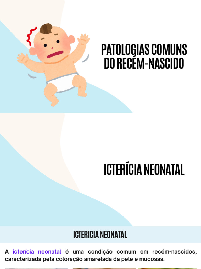 Icterícia e Hipoglicemia Neonatal | PDF | Hepatite B | Hipoglicemia