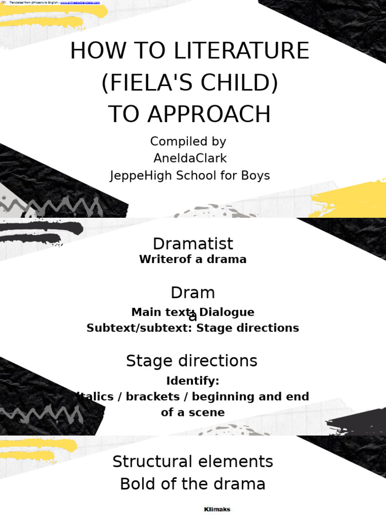 Fiela's Child: A Study Guide | PDF
