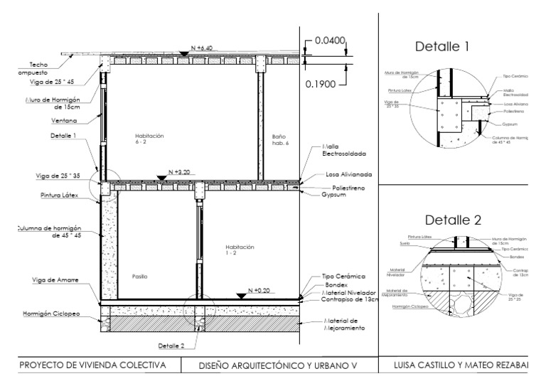 Materiales para Proyecto de Vivienda Colectiva | PDF | Diseño ...