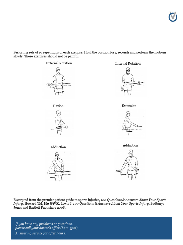 Ho Shoulder Tubing Exercises | PDF