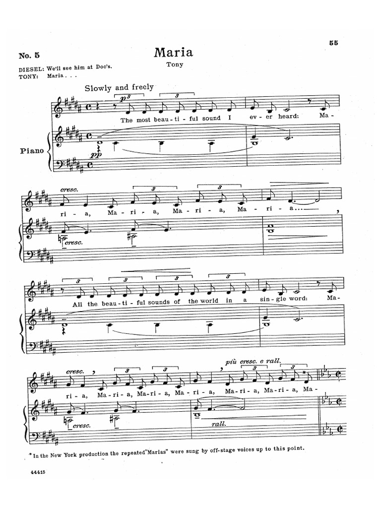 WEST SIDE STORY Vocal Score PDF | PDF