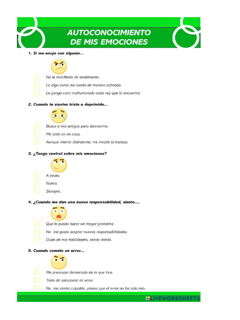 Autoconocimiento de Las Emociones | PDF