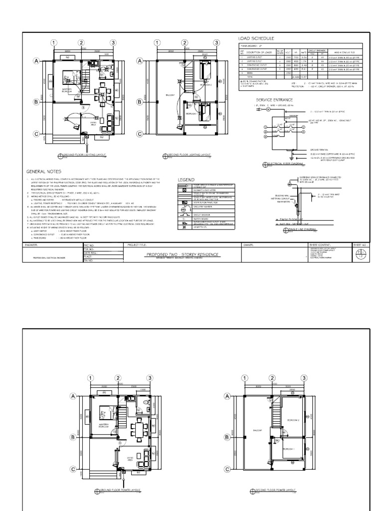 Electrical Plan Sample | PDF