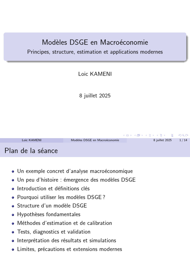 Modèles DSGE en Macroéconomie | PDF | Macroéconomie | Économie