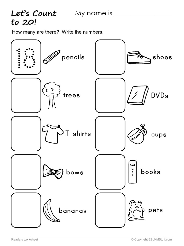 Numbers 11 20 Worksheet Xyh | PDF