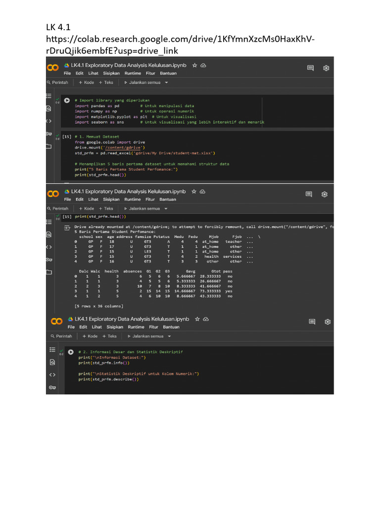 LK 4.1 Colab Resource Link | PDF