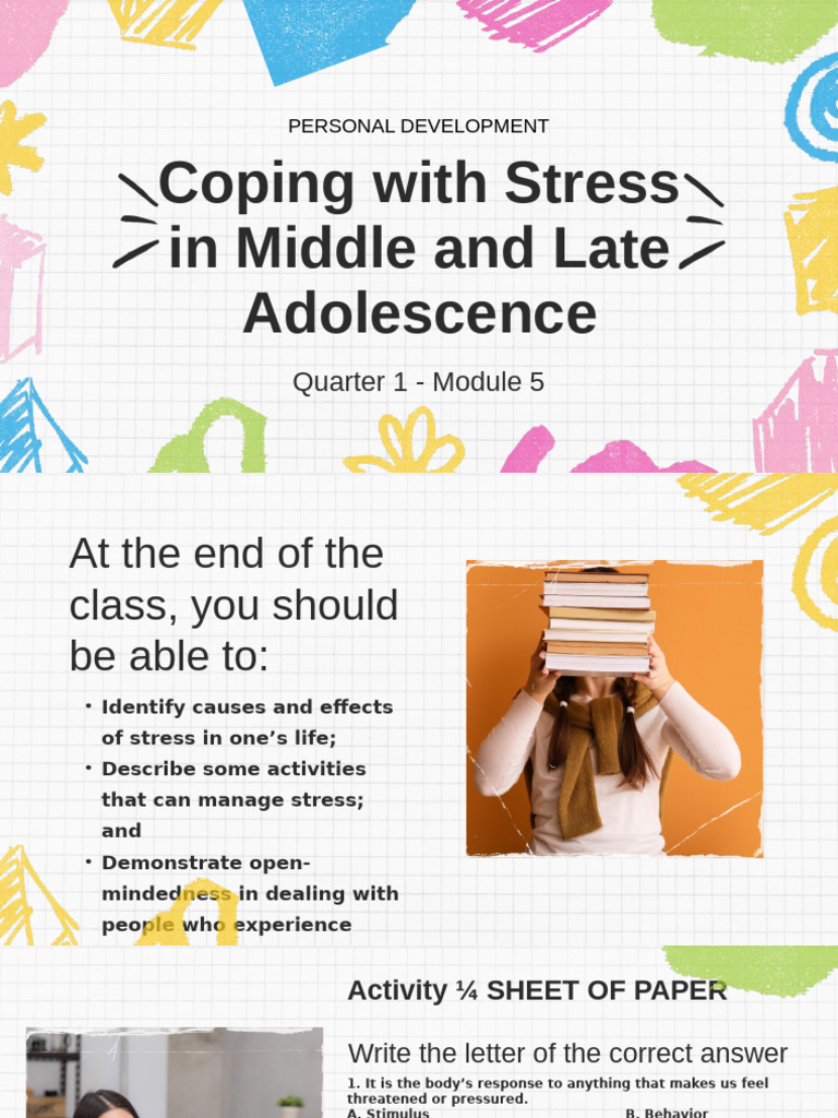 Week 5 Coping Up With Stress 2025 | PDF | Stress (Biology) | Emotions