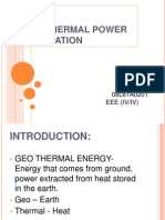 Geo Thermal Power Generation Guide