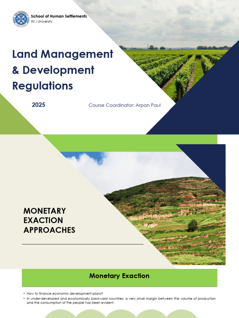 Understanding Monetary Exactions in Land Use | PDF | Taxes | Property Tax