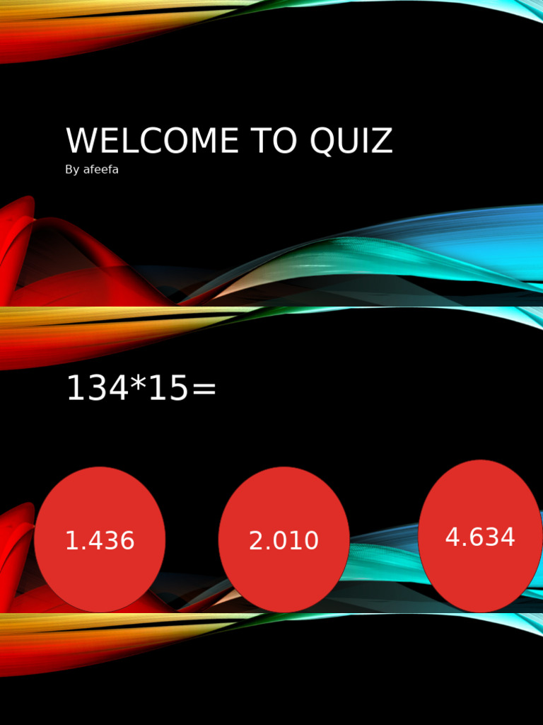 Welcome to Quiz | PDF