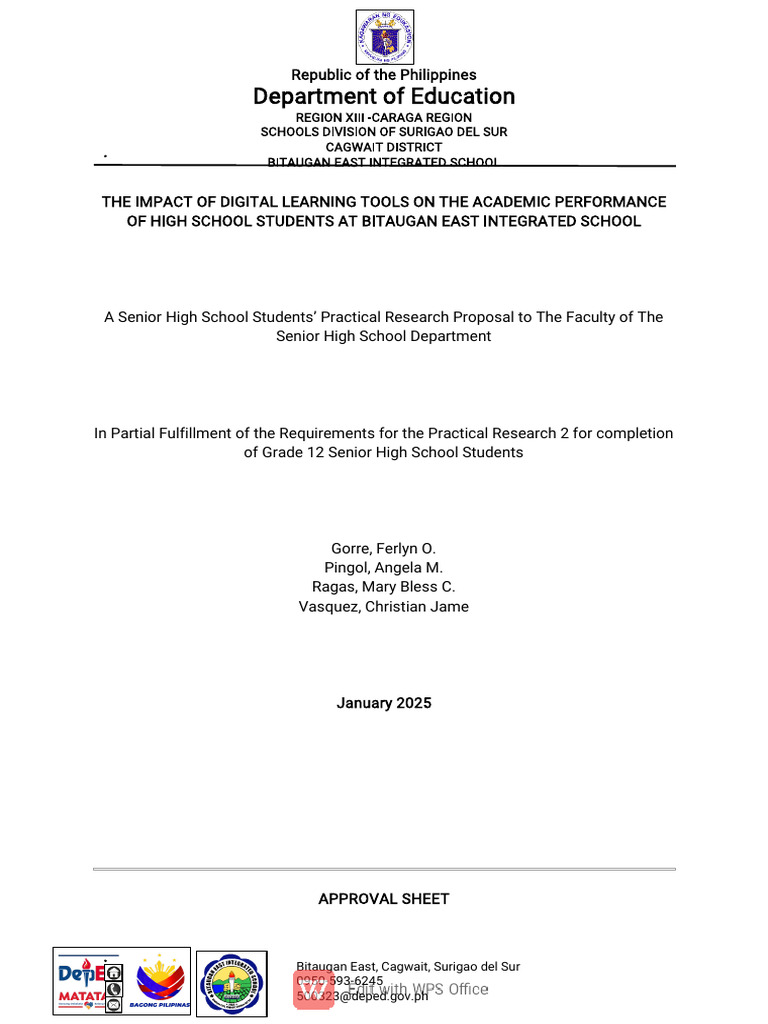 Digital Learning Tools and Student Performance | PDF | Survey ...