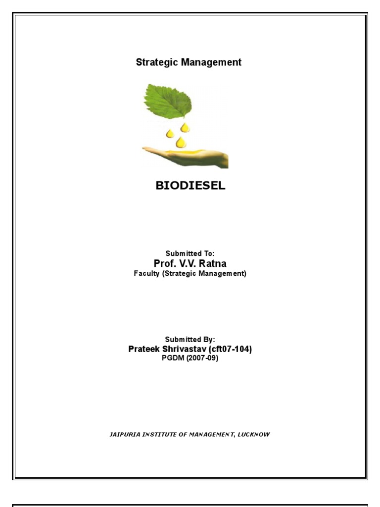 Biofuel and Biodiesel | PDF | Biodiesel | Biofuel