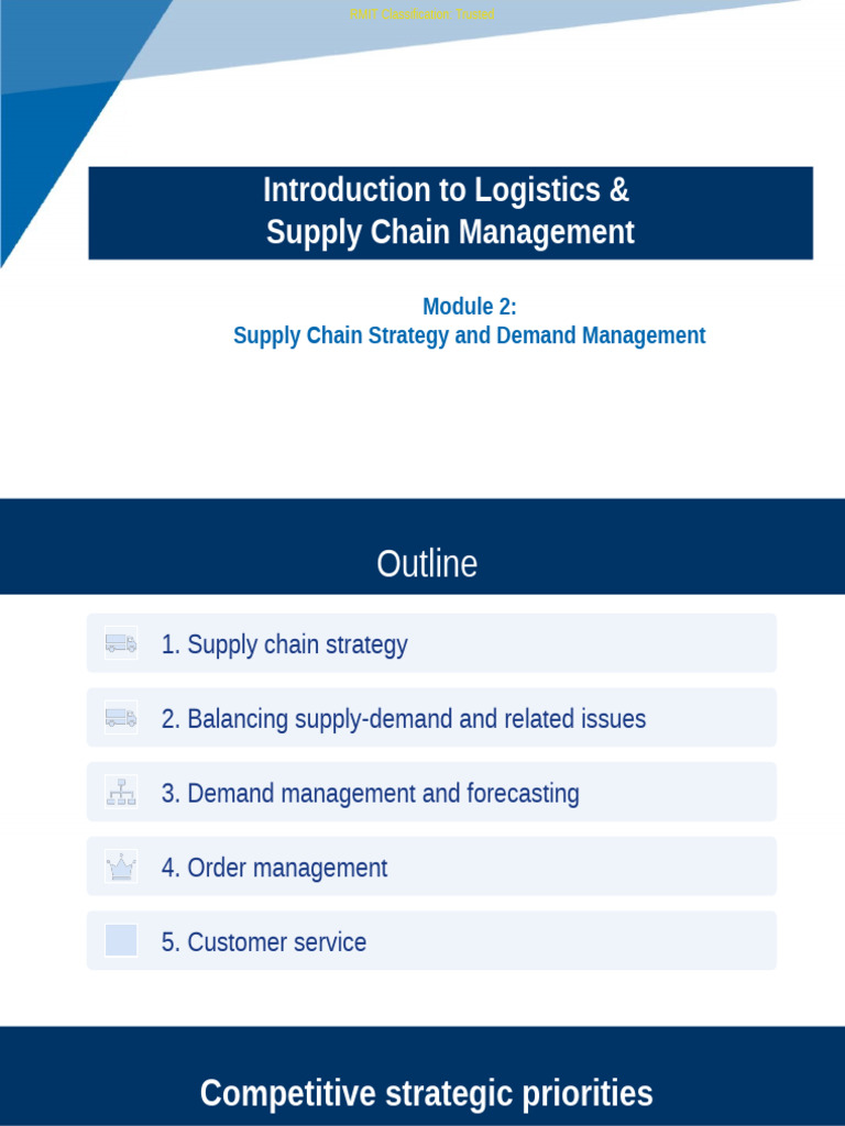 Supply Chain Strategy & Demand Management | PDF | Forecasting | Supply ...