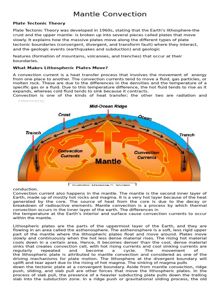 Mantle Convection and Plate Tectonics | PDF | Plate Tectonics | Earth ...