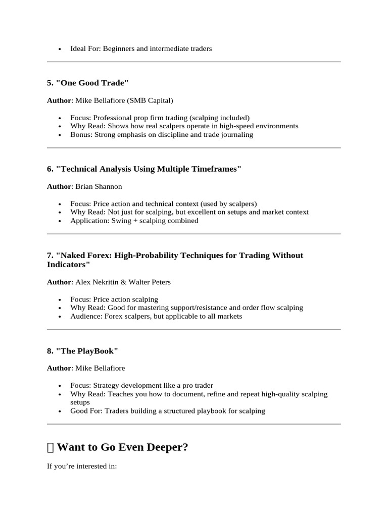 Top Scalping Books for Traders | PDF
