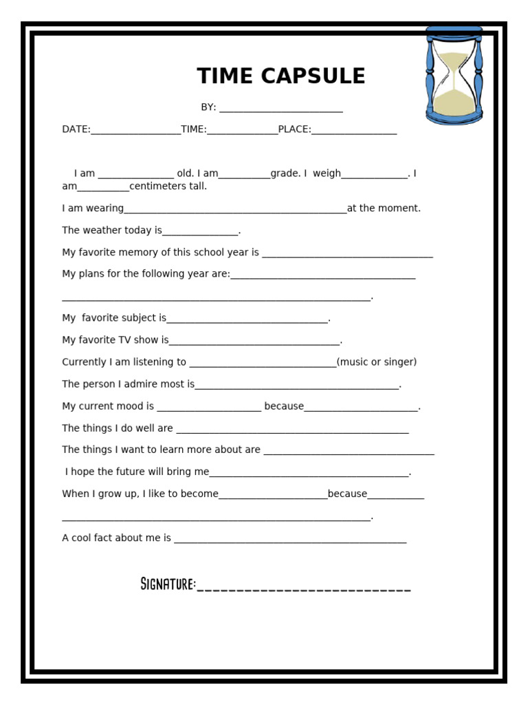 Time Capsule | PDF