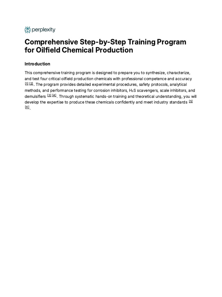 Comprehensive Step-By-Step Training Program For Oi | PDF | Organic ...