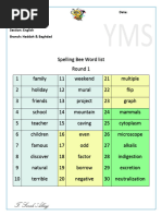 Roblox Spelling Bee Master Words List | PDF