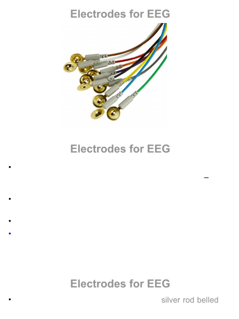 Types of EEG Electrodes Explained | PDF