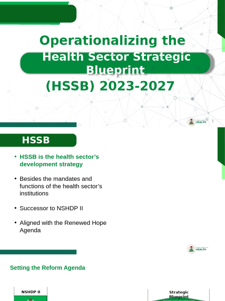 Nigeria Health Sector Strategic Blueprint 2023-2027 | PDF | Health Care ...
