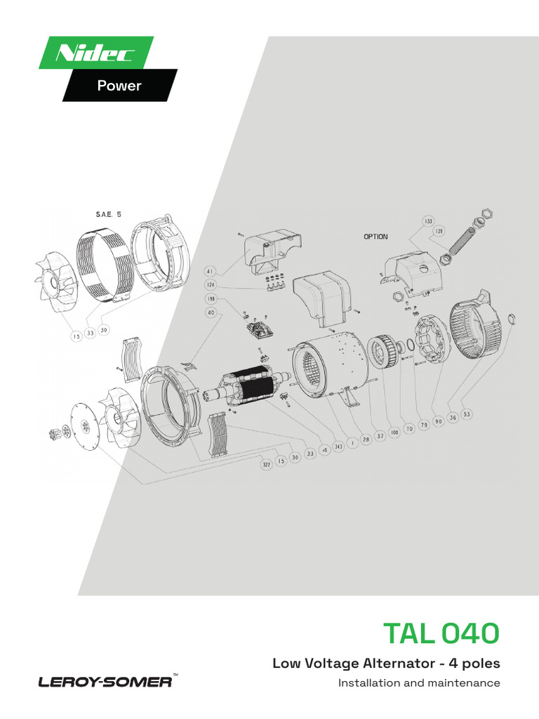 TAL 040 Low Voltage Alternator Guide | PDF | Electricity | Electrical ...