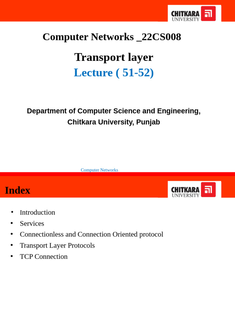 Understanding Transport Layer Protocols | PDF | Transmission Control ...