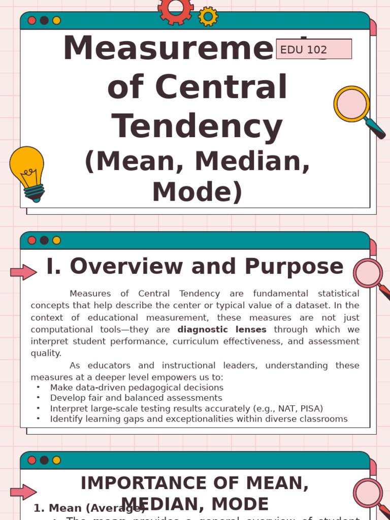 Measurements of Central Tendency | PDF | Mode (Statistics) | Mean