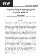 Download 01 - Prinsip-Prinsip Kognitif Pembelajaran MultimediaPeran Modality Dan Contiguity Terhadap Peningkatan Hasil BelajarJurnal by Dian Albizzia Dryas SN88974676 doc pdf