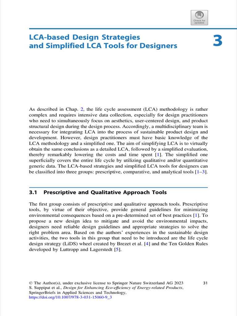 LCA Design Strategies for Sustainable Products | PDF | Life Cycle ...