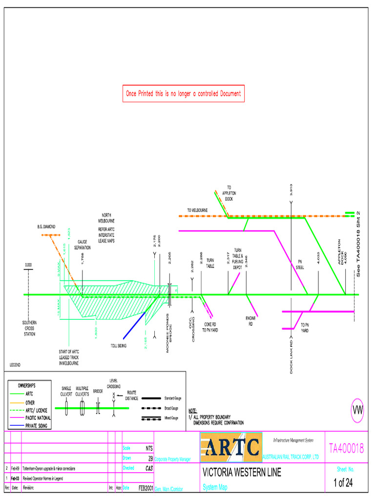 Artc Ta400018 Vic Western Line | PDF