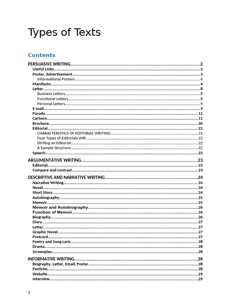 Text Types Latest Version | PDF | Advertising | Persuasion