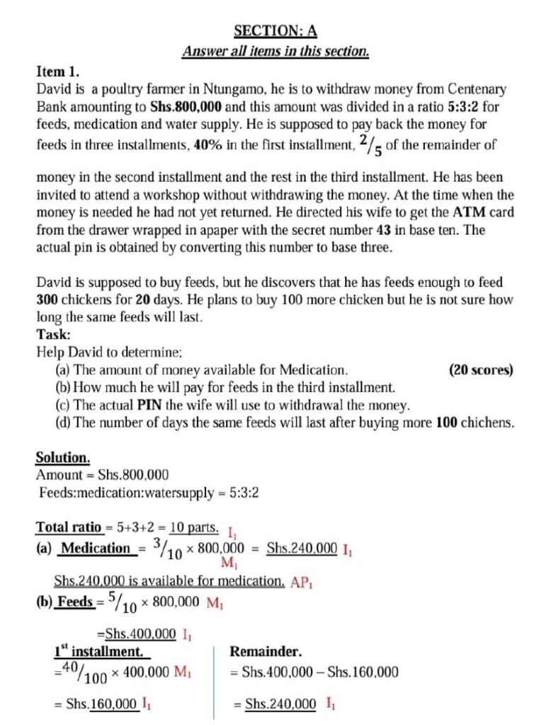 Math Revision | PDF