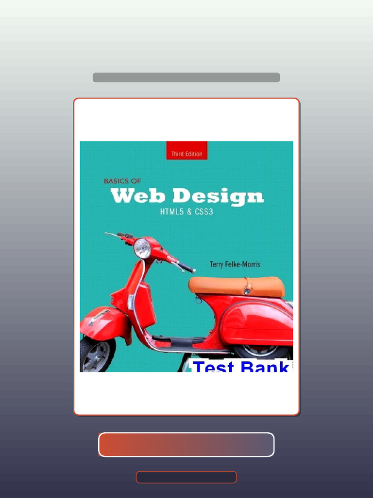 Basics of Web Design HTML5 and CSS3 3rd Edition Terry FelkeMorris | PDF ...