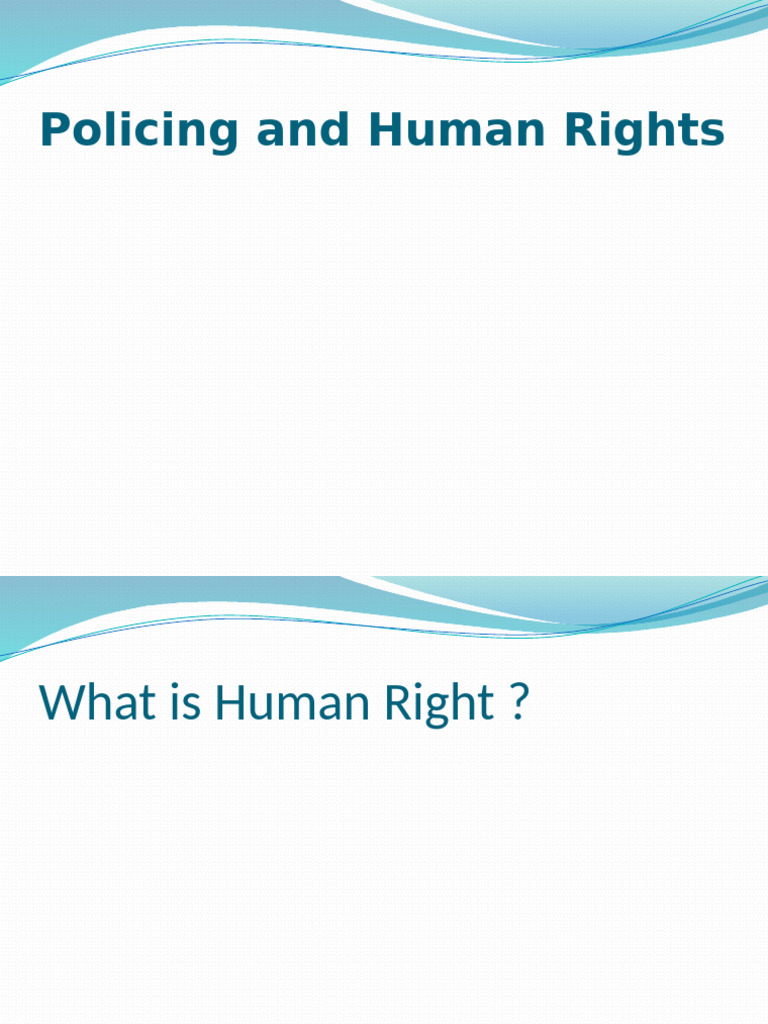 Policing and Human Rights | PDF
